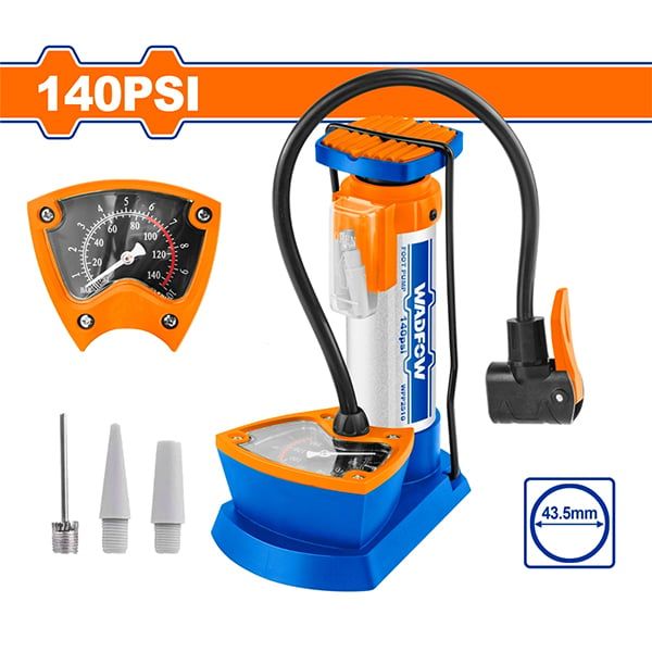  Bơm đạp chânφ43.5*183mm Wadfow WPP2510 (có đồng hồ) 