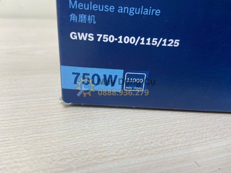  Máy Mài Góc Bosch GWS 750-100 Chính Hãng 750W – Đá 100mm, Nhỏ Gọn, Dễ Cầm 