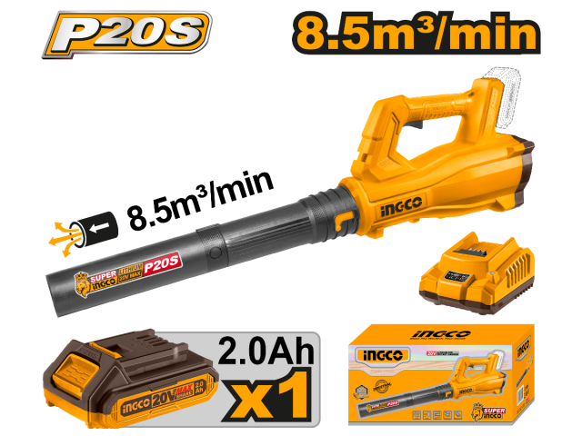  Máy thổi bụi dùng pin 20V- 8.5m3/min INGCO CABLI203235 