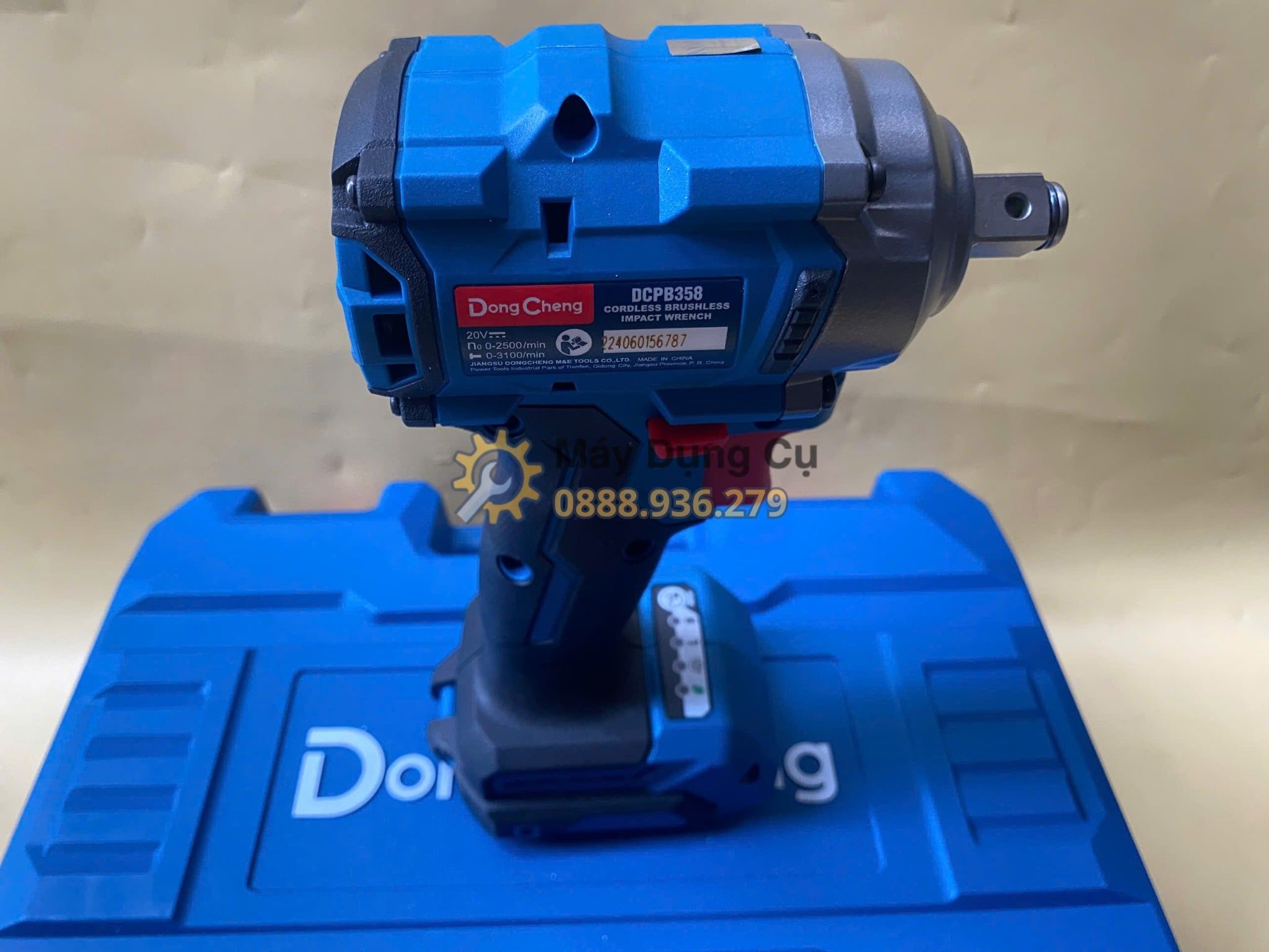  Máy siết bu lông dùng pin 20V DongCheng DCPB358EM (Kèm 2 Pin 4.0Ah & Sạc) 