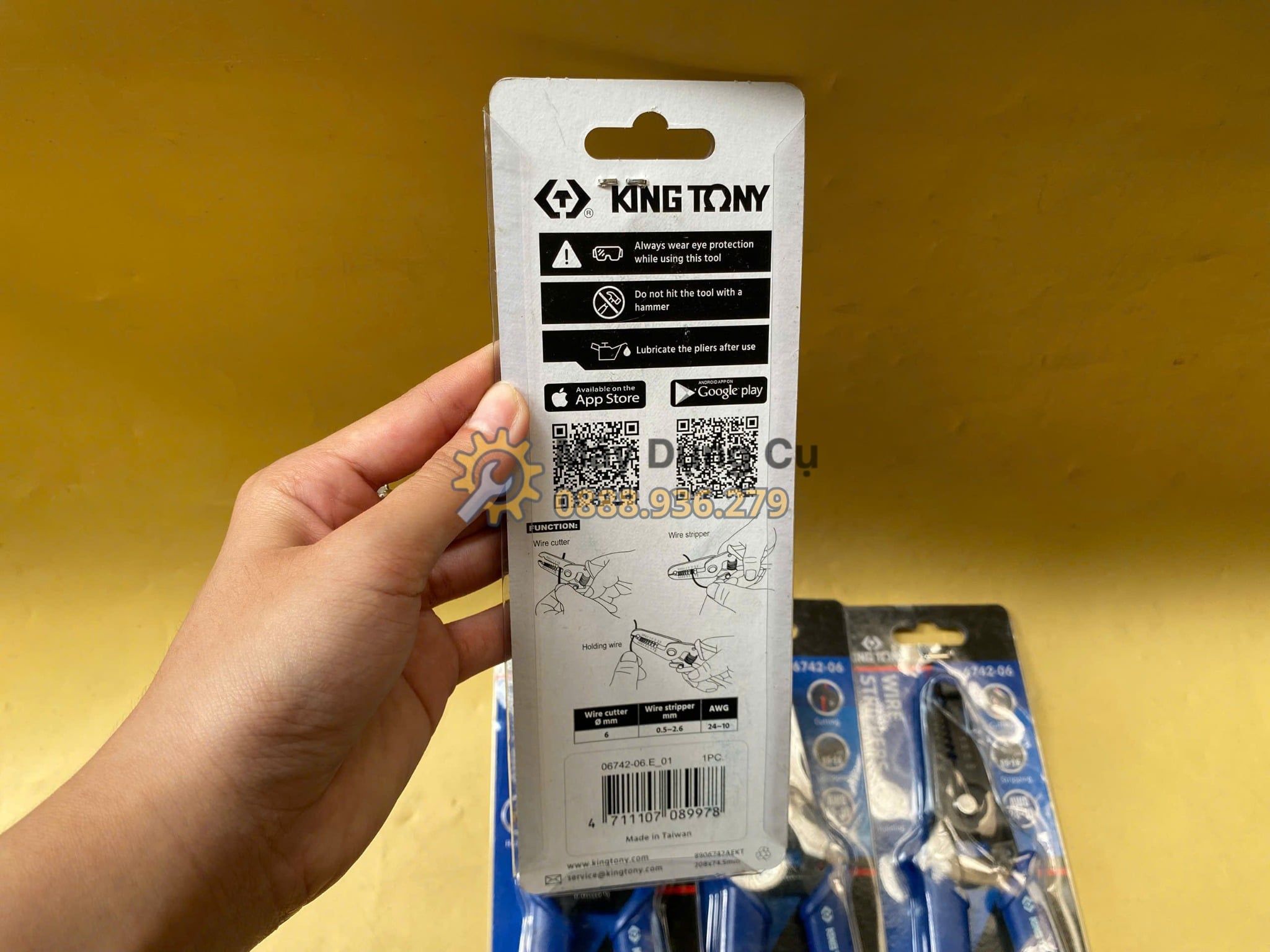  0.5-2.6mm Kìm tuốt dây Kingtony 6742-06 