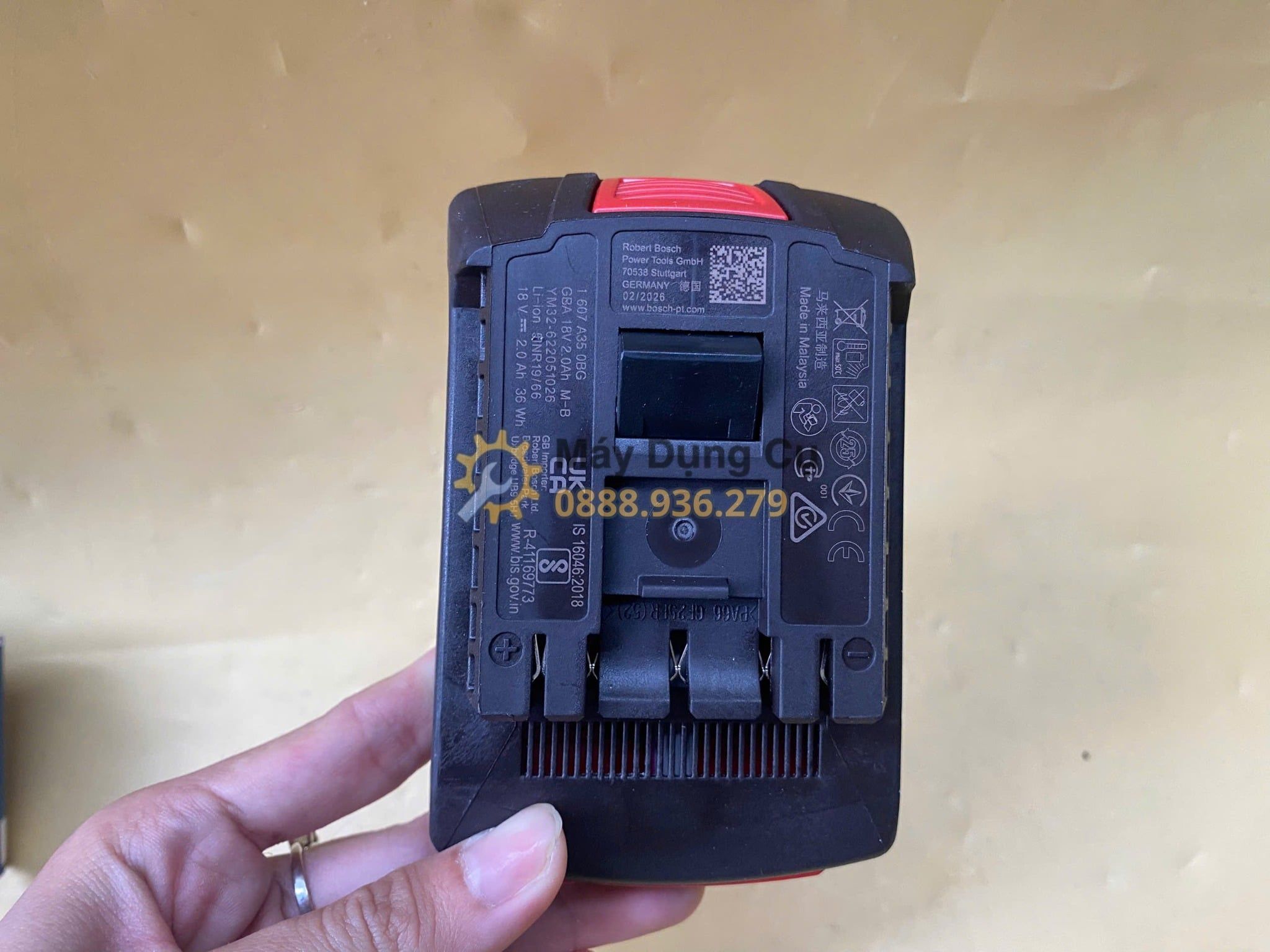 Pin 18V 2.0Ah Bosch GBA 18V-2.0Ah 1607A350MA 