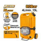  Máy xịt rửa dùng pin 2x20V (không kèm pin và sạc) INGCO CPWLI4006 