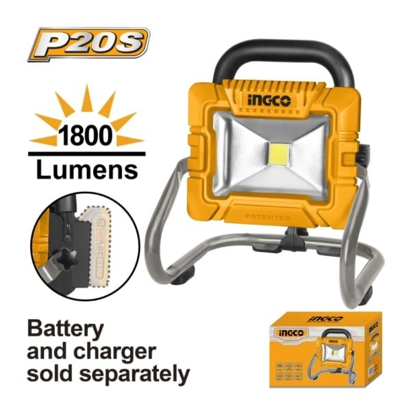  Đèn làm việc dùng pin 20V- 20W (không kèm pin và sạc) INGCO CWLI2025 