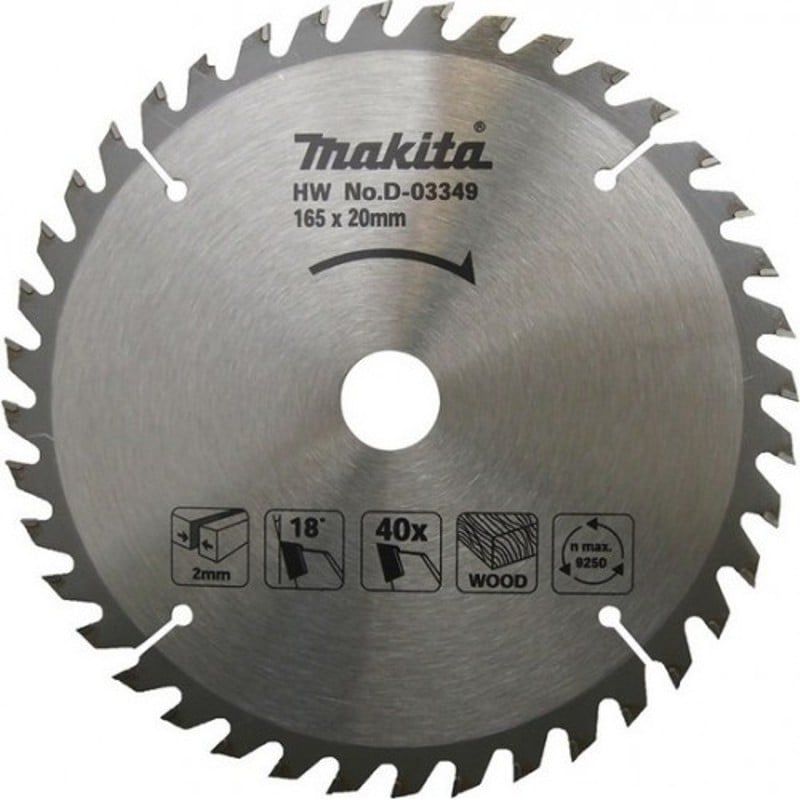  Lưỡi Cưa Hợp Kim Dùng Cho Gỗ Makita D-03349 (165mm) 