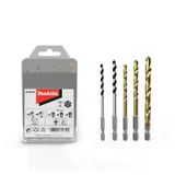  Bộ Mũi Khoan Chuôi Lục Giác 1/4'' 5 Cái/hộp Makita D-31516 