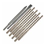  Bộ Mũi Khoan Bê Tông Và Mũi Đục Dẹp 10 Cái Makita D-44971 