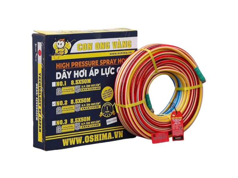  Dây Phun Áp Lực Con Ong Vàng No.2 8.5mm x 50m 