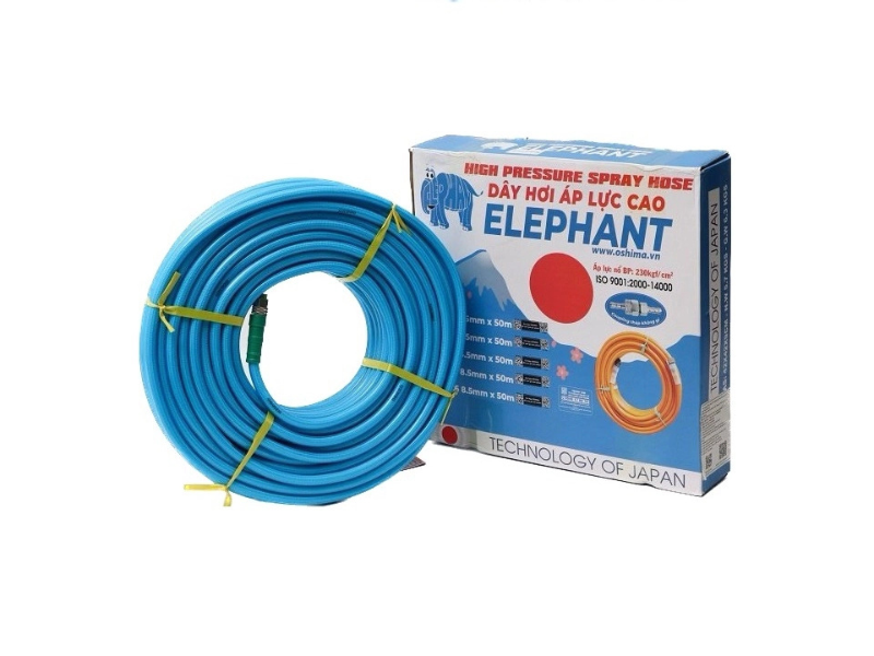  Dây Phun Áp Lực Elephant No.2 8.5mm x 50m Xanh Dương 