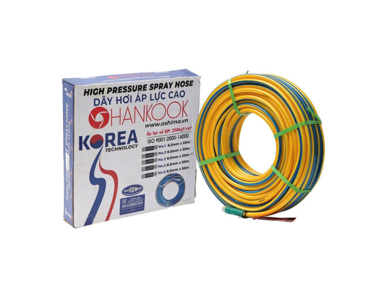  Dây Phun Áp Lực Hankook No.3 8.5mm x 50m Vàng 