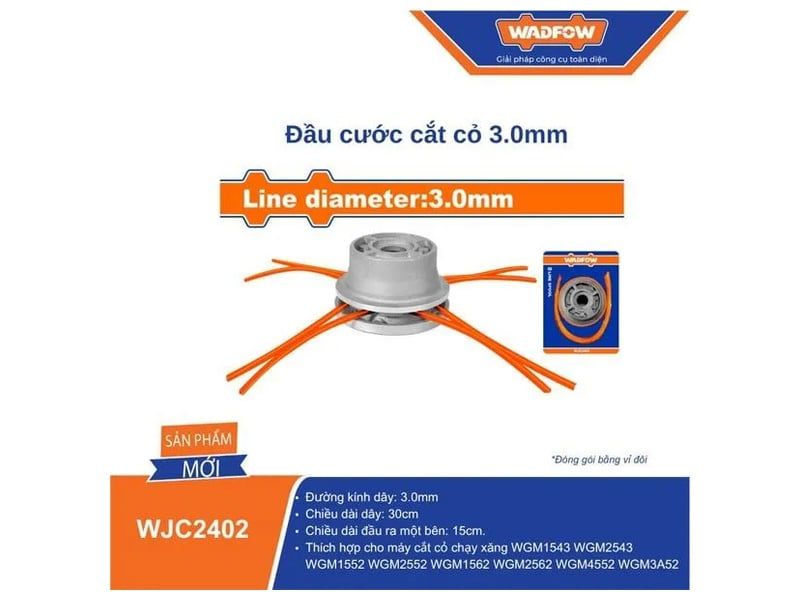  Đầu Cước Cắt Cỏ 3.0mm WADFOW WJC2402 