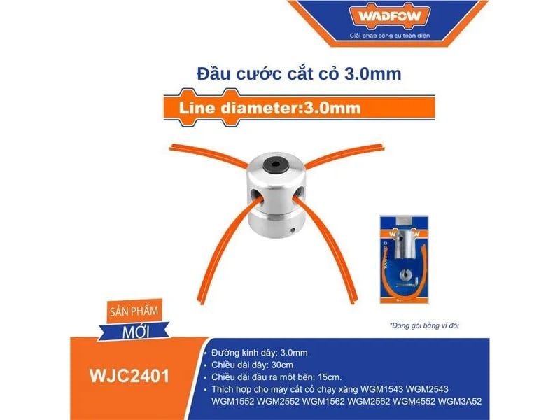  Đầu Cước Cắt Cỏ 3.0mm WADFOW WJC2401 
