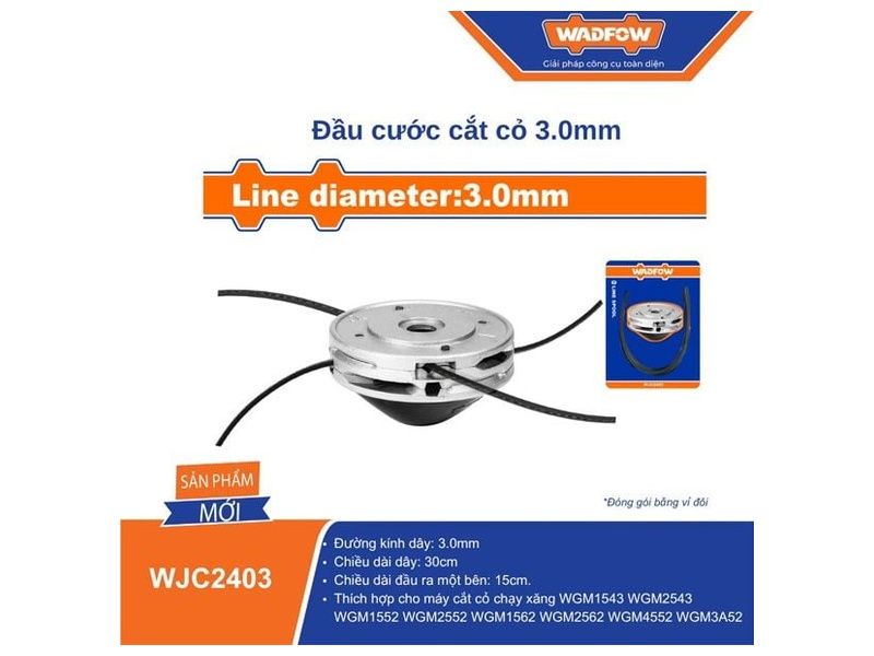  Đầu cước cắt cỏ 3.0mm WADFOW WJC2403 