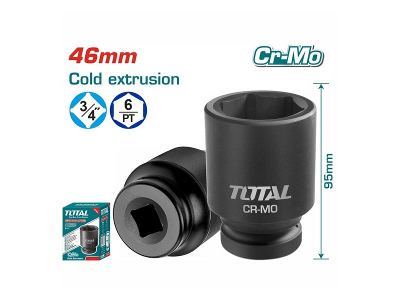  Đầu Tuýp Tác động 3/4inch 46mm Total THHISD3446L 