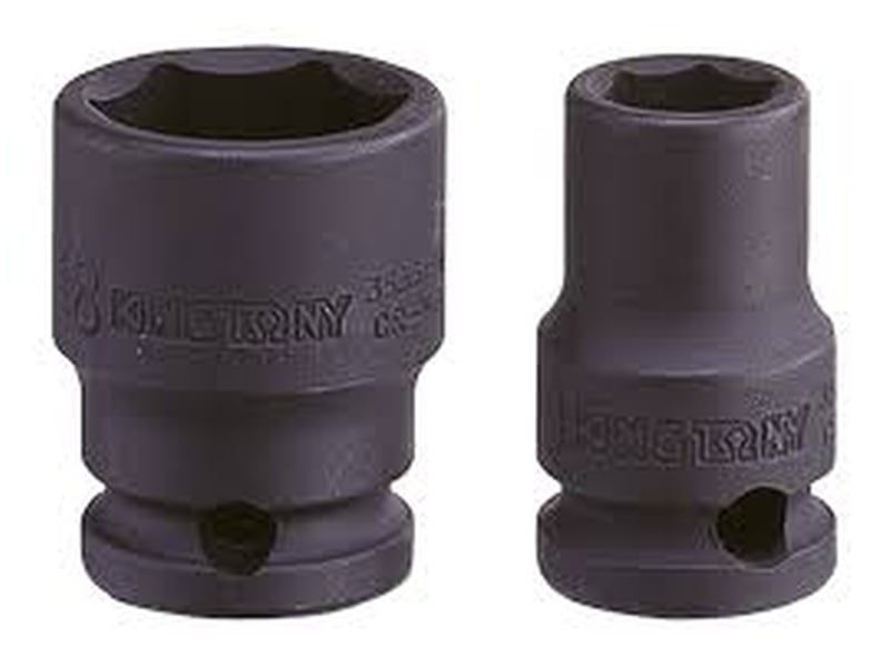  Đầu tuýp đen ngắn 1/4″ lục giác 4mm Kingtony 253504M 