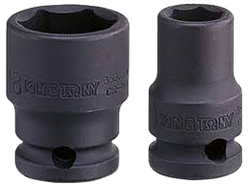  Đầu tuýp đen ngắn 1/4″ lục giác 7mm Kingtony 253507M 