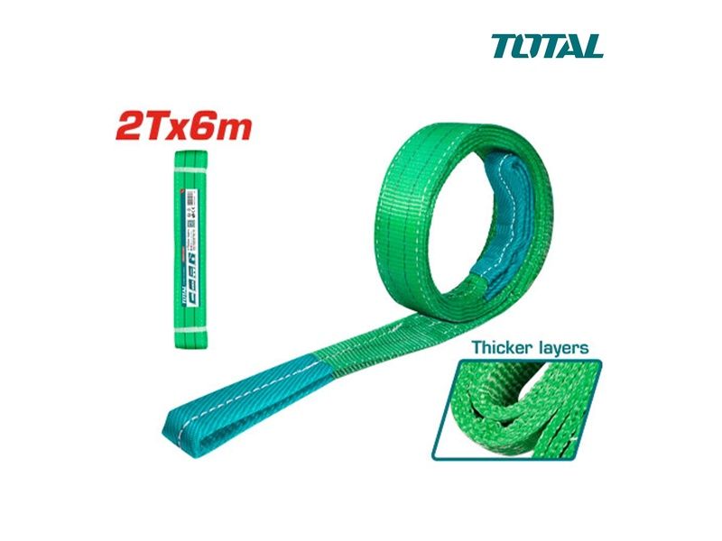  Dây cáp vải cẩu hàng xanh lá 2Tx6m Total THTWS0206 