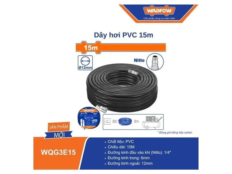  Dây Hơi PVC 15m WADFOW WQG3E15 