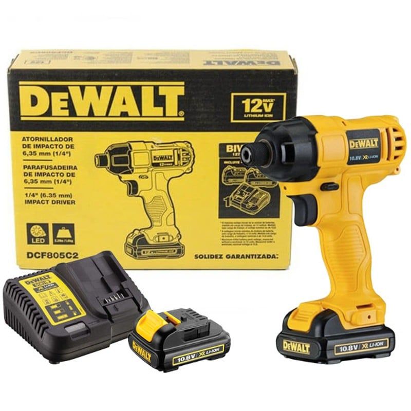  Máy Vặn Vít Động Lực Pin Dewalt DCF805C2 10.8V 
