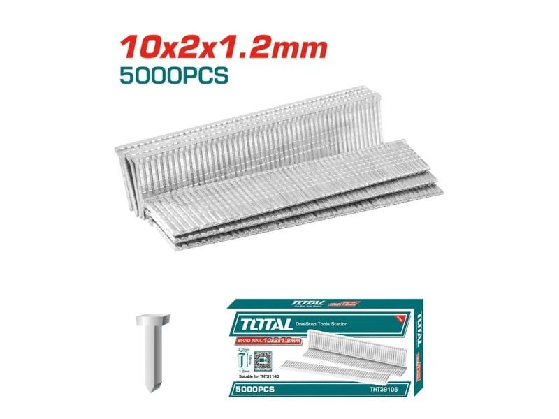  Đinh bấm thẳng 2x1.2x10mm Total THT39105 