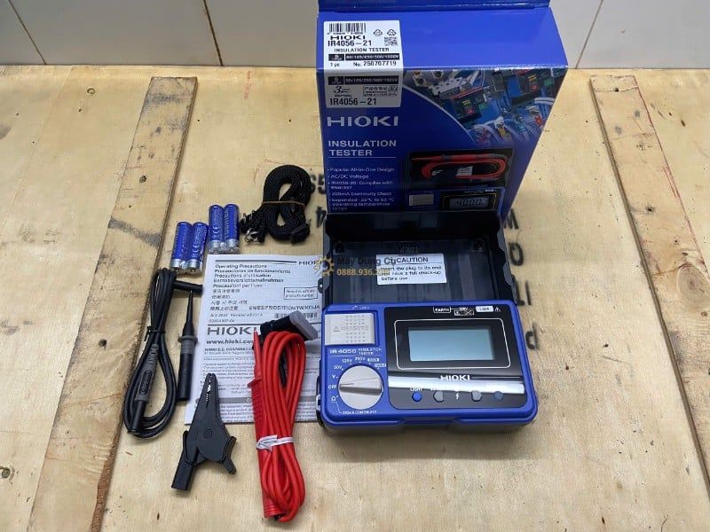  ĐỒNG HỒ ĐO ĐIỆN TRỞ CÁCH ĐIỆN HIOKI IR4056-21 - MÁY ĐO CÁCH ĐIỆN 5 THANG CHO THỢ ĐIỆN VÀ BẢO TRÌ 