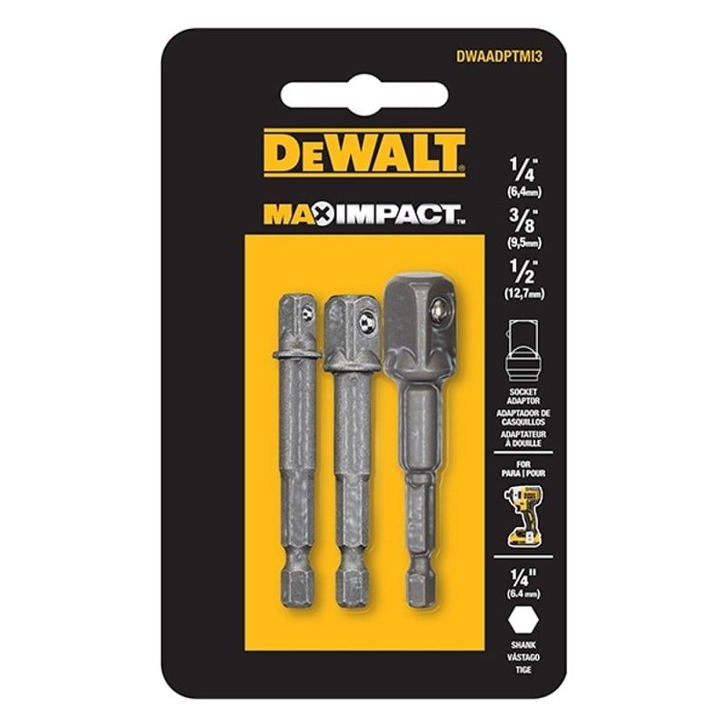  Bộ 3 Đầu Chuyển Từ Vặn Vít Qua Bu Lông Dewalt DWAADPTMI3 