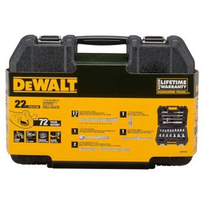  Bộ Tuýp Vặn Tay 1/2'' 22PC Dewalt DWMT19241-1 