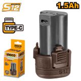  Pin sạc LithiumIon type C 16V/1.5Ah INGCO FBLI12153 