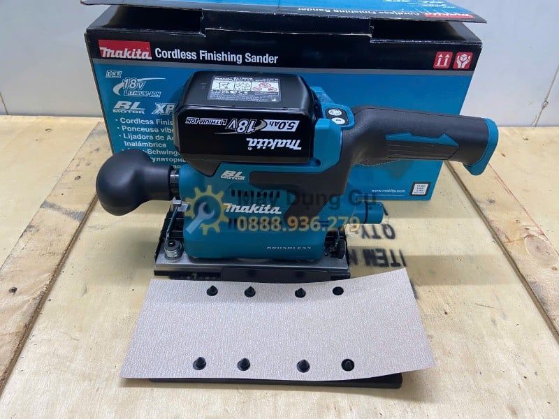  MÁY CHÀ NHÁM DÙNG PIN 18V MAKITA DBO380RTJ - GIẢI PHÁP CHÀ NHÁM CHỮ NHẬT CHO THỢ MỘC, THỢ SƠN VÀ XƯỞNG NỘI THẤT 