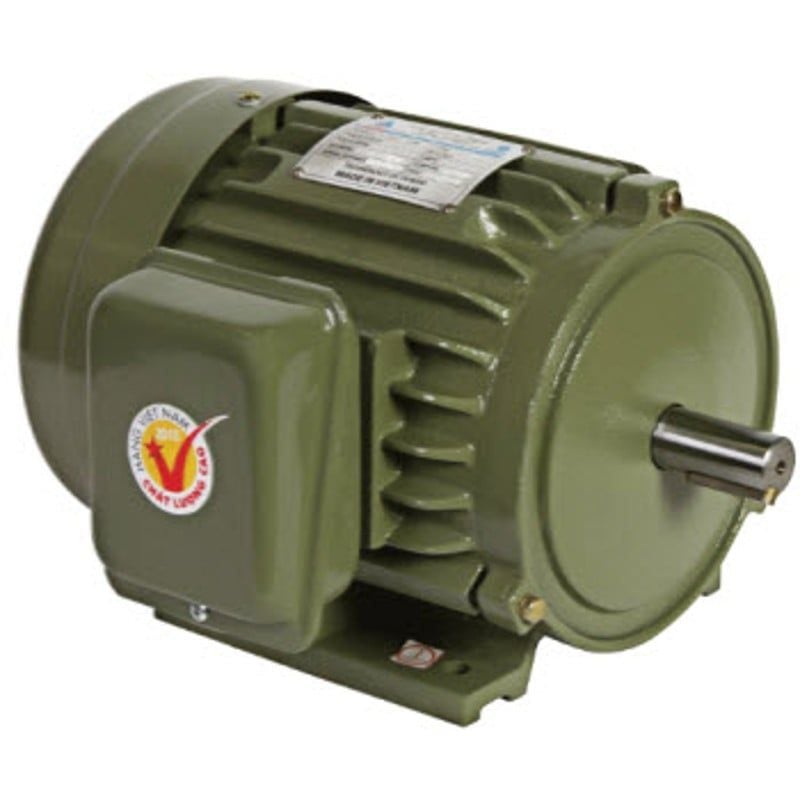  Motor Điện Vỏ Gang Chân Đế Hồng Ký Hkm212 (2Hp) 