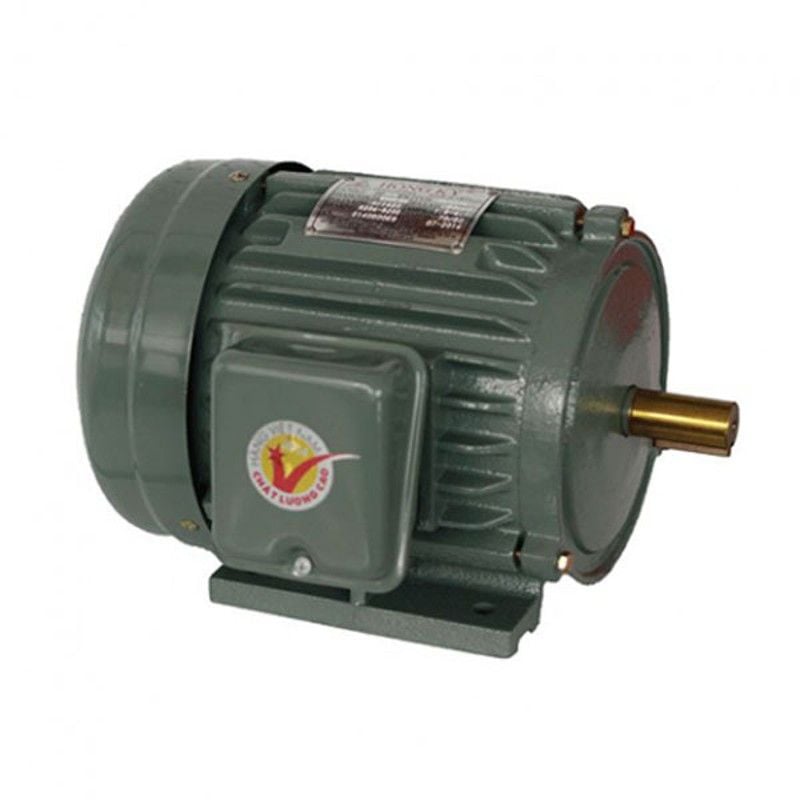  Motor Vỏ Gang Chân Đế Hồng Ký Hkm214L 