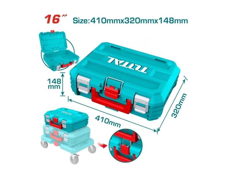  Hộp đựng dụng cụ xếp chồng Total 16