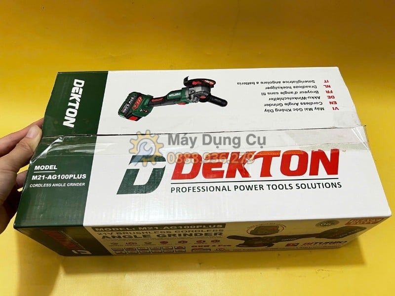  Máy Mài Góc Pin 21V Dekton M21-AG100PLUS 100mm (Chưa Pin + Sạc) 