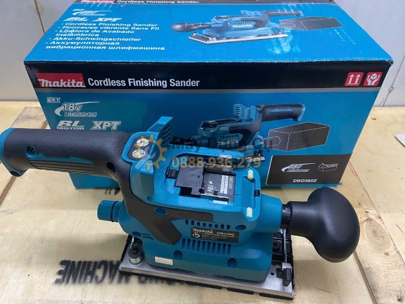  MÁY CHÀ NHÁM DÙNG PIN 18V MAKITA DBO380RTJ - GIẢI PHÁP CHÀ NHÁM CHỮ NHẬT CHO THỢ MỘC, THỢ SƠN VÀ XƯỞNG NỘI THẤT 