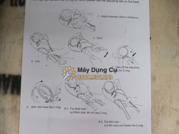  Kéo Cắt Ống Nhựa PVC Kingtony 7913A-63 Chính Hãng 