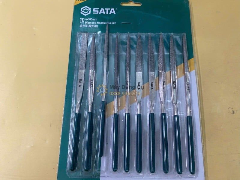  Bộ dũa phủ kim cương 10 chi tiết 3x160mm Sata 03830 