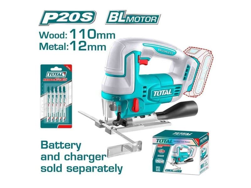  Máy cưa lọng dùng pin 20V Total TJSLI1008 (Chưa Pin & Sạc) 