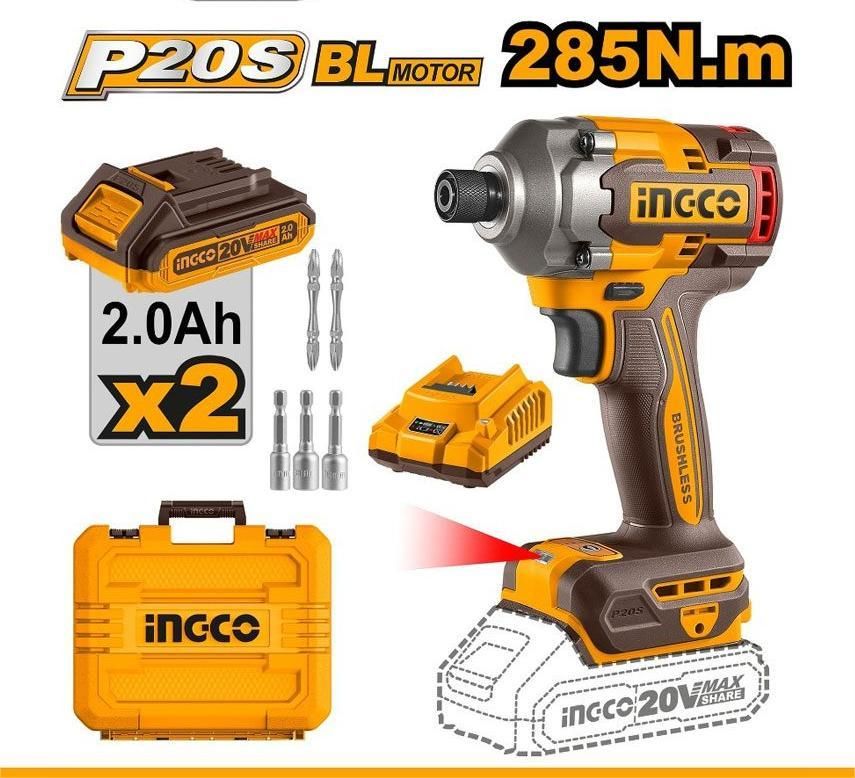  Máy siết vít dùng pin 20V- 285Nm INGCO CIRLI2028 
