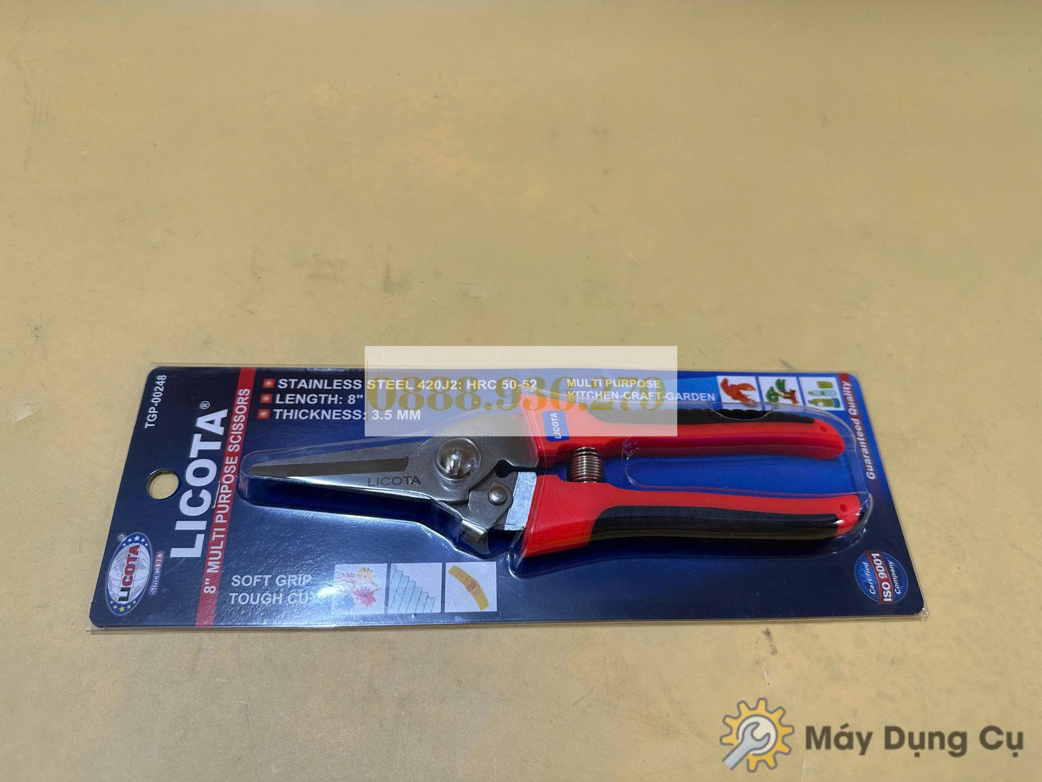  Kéo cắt bấm lưỡi thẳng Licota TGP-00248 (8 Inch) 