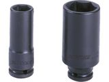  Khẩu tuýp 3/8'' Kingtony 343524M - 24mm, 6 cạnh, Đen, Dài 65mm 