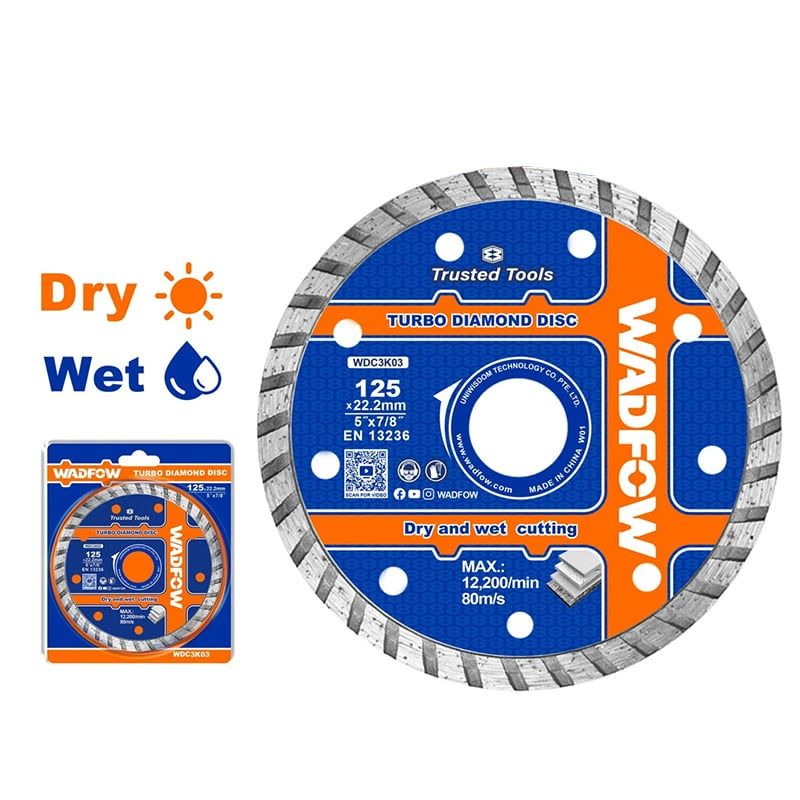  Lưỡi cắt gạch đa năng 125x22.2mm Wadfow WDC3K03 