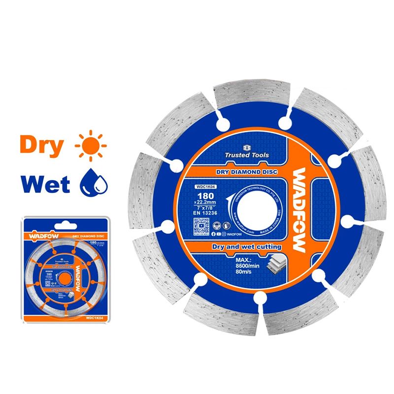  Lưỡi cắt gạch khô-ướt 180x22.2mm Wadfow WDC1K04 