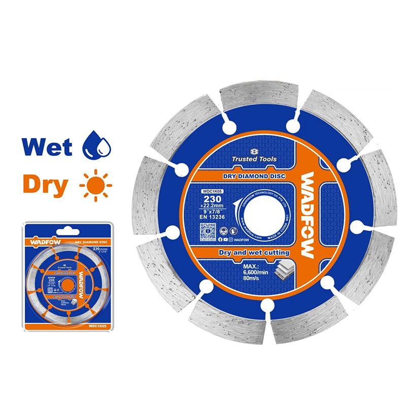  Lưỡi cắt gạch khô-ướt 230x22.2mm Wadfow WDC1K05 