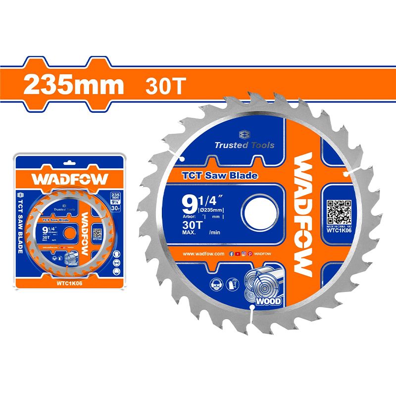  Lưỡi cưa gỗ 235mm 30T Wadfow WTC1K06 