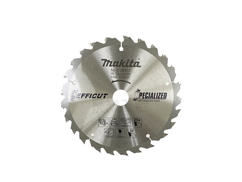  E-06937 Lưỡi Cưa Gỗ Efficut 150mmx20mmx25t – DCS551 