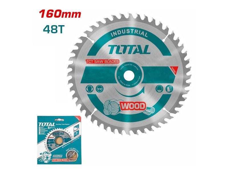  Lưỡi Cưa Gỗ Hợp Kim TCT 160mm 48 Răng Total TAC231342 