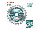  Lưỡi Cưa Gỗ Hợp Kim TCT 210mm 24 Răng Total TAC231521 