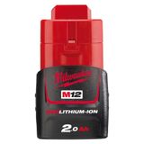  Pin Milwaukee 12V/2.0Ah REDLITHIUM-ION M12B2 