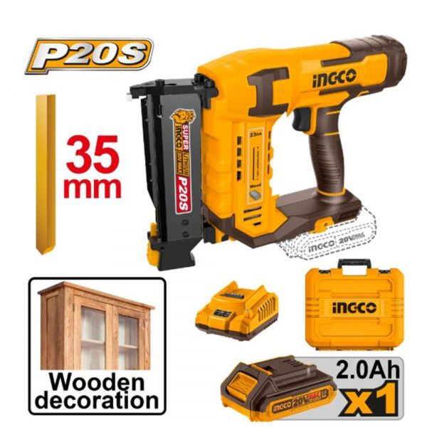  Máy bắn đinh ghim dùng pin 20V-35mm INGCO CBNLI3606 