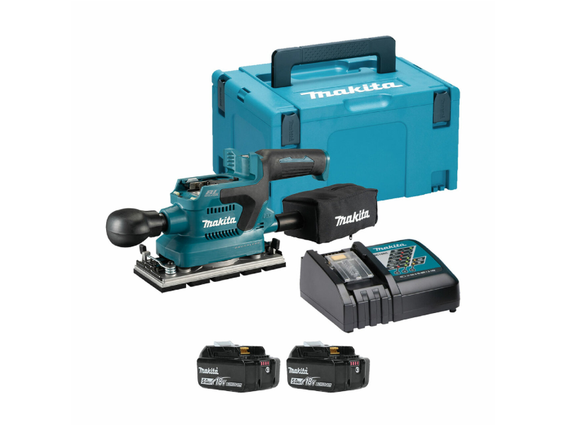  MÁY CHÀ NHÁM DÙNG PIN 18V MAKITA DBO380RTJ - GIẢI PHÁP CHÀ NHÁM CHỮ NHẬT CHO THỢ MỘC, THỢ SƠN VÀ XƯỞNG NỘI THẤT 